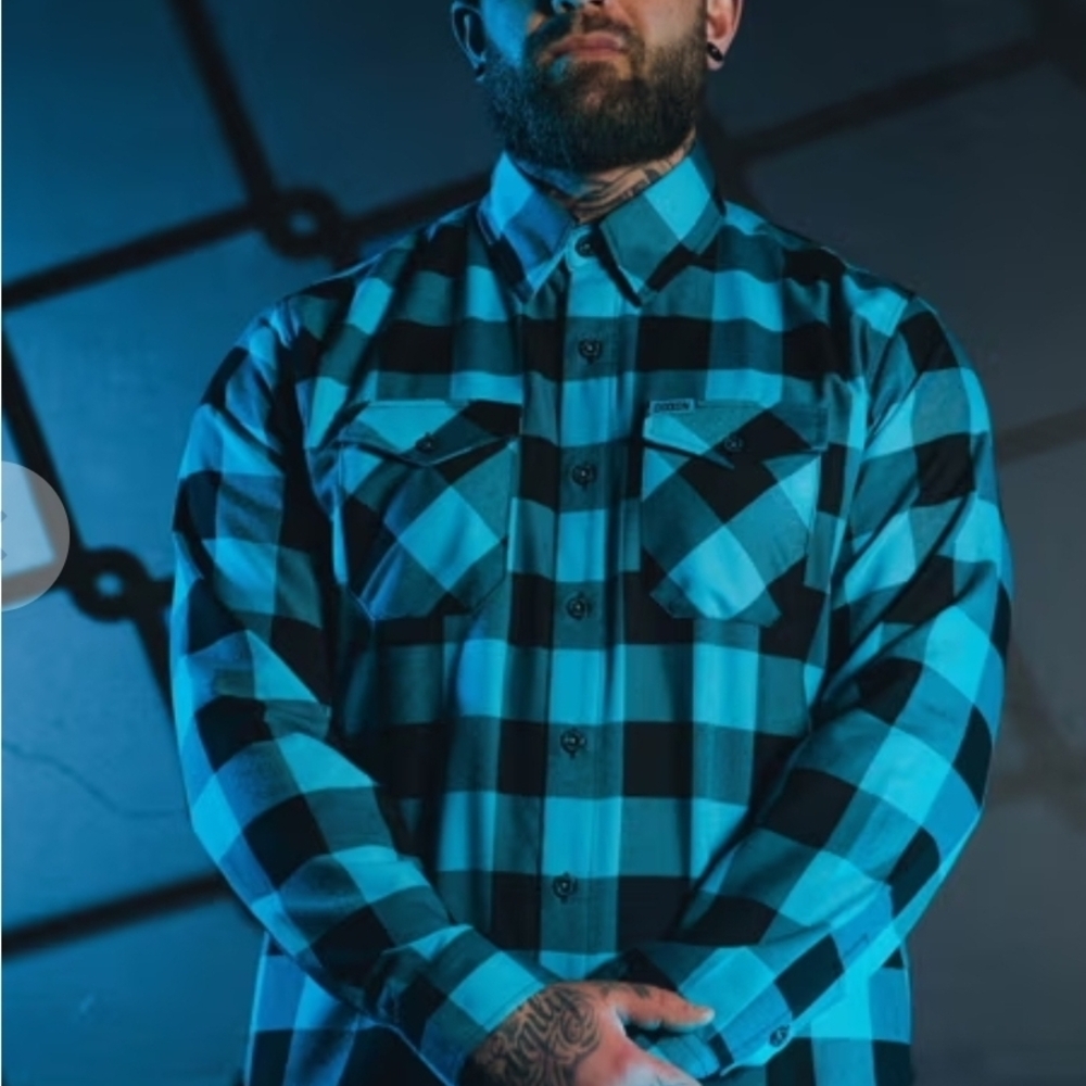 Blue Checkered Men's Shirt